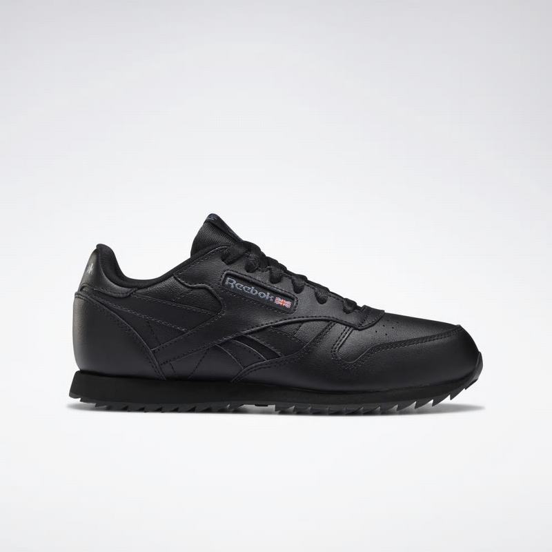 Reebok Classic Leather Ripple Tenisky Chlapcenske - Čierne UJ8731LM